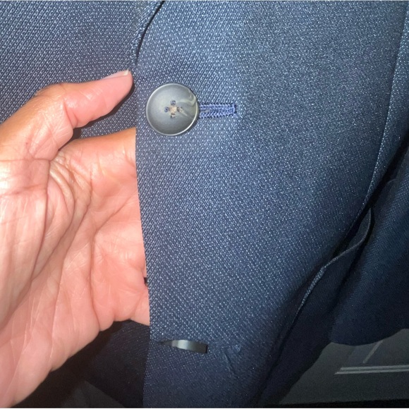 Haggar LIKE NEW H26 Men’s “The Park Blazer” Tailored Fit a Navy - Medium - Picture 3 of 14